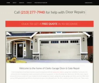 Clarksgaragedoorrepair.com(Clark's Garage Door & Gate Repair) Screenshot