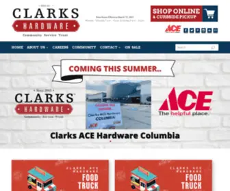 Clarkshardware.com(Clarks Ace Hardware) Screenshot