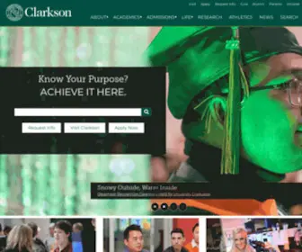Clarkson.edu(Clarkson University) Screenshot