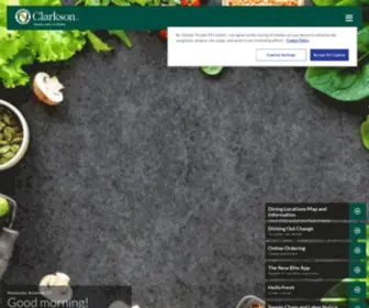 Clarksondining.com(Homepage) Screenshot