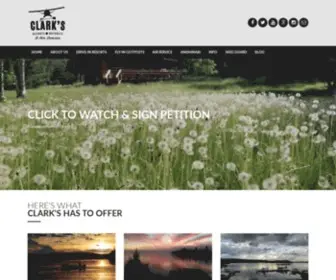 Clarksresorts.com(Clark's Resorts & Outposts) Screenshot