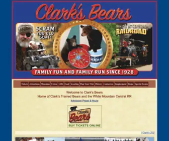 Clarkstradingpost.com(Clark's Bears) Screenshot