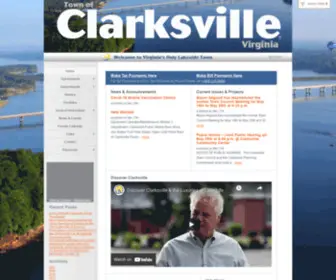 Clarksvilleva.org(Virginia's Only Lakeside Town) Screenshot