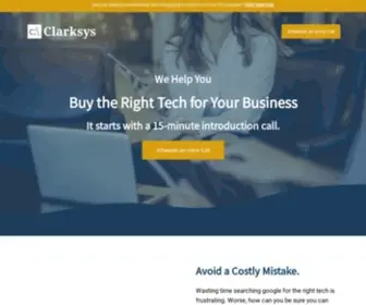 Clarksys.com(Your business) Screenshot