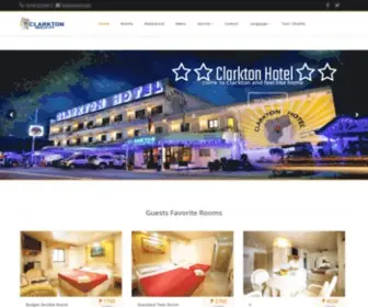 Clarkton.com(Clarkton Hotel in Angeles City) Screenshot