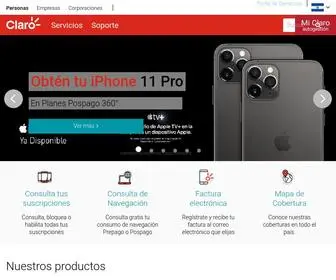 Claro.com.sv(Claro El Salvador) Screenshot