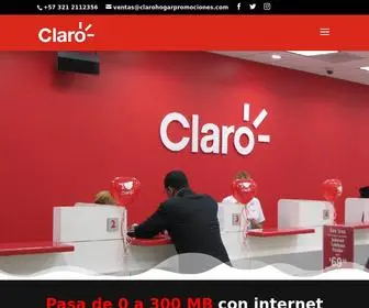 Clarohogarpromociones.com(CLARO HOGAR) Screenshot