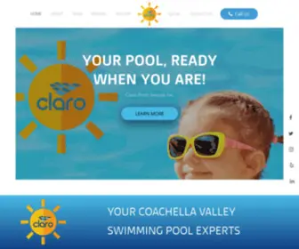 Claropools.com(Claro Pool Services Inc) Screenshot