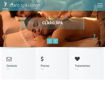 Clarospa.com(Claro Spa) Screenshot