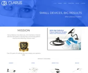 Clarus-Medical.com(Clarus Medical LLC) Screenshot