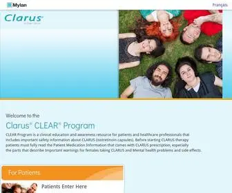 Clarusclearprogram.ca(Clarus Clear) Screenshot