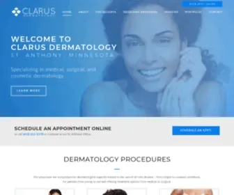 Clarusdermatology.com(Clarus Dermatology) Screenshot