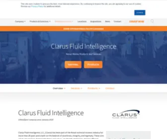 Clarustechnologies.com(Clarus Fluid Intelligence) Screenshot