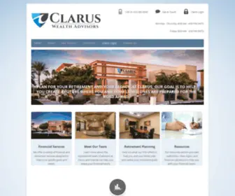 Claruswealthadvisors.com(Clarus Wealth Advisors LLC) Screenshot