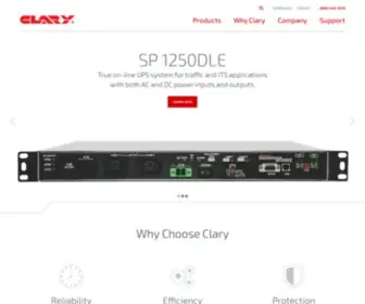 Clary.com(Power Protection Systems) Screenshot
