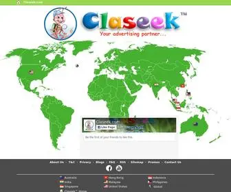 Claseek.com(Free Classified Ads) Screenshot