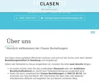 Clasen-Bestattungen.de(Bestattungen Hamburg) Screenshot