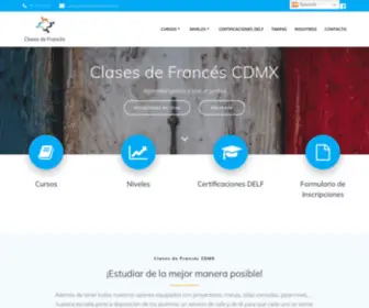 Clasesdefrances.mx(Clases de Francés en la Ciudad de Mexico. Aprende Francés con cursos de todos niveles) Screenshot