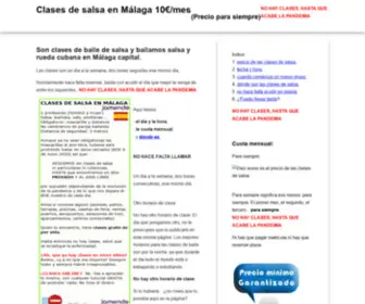 Clasesdesalsaenmalaga.com(Clases de salsa en Malaga 10 euros) Screenshot