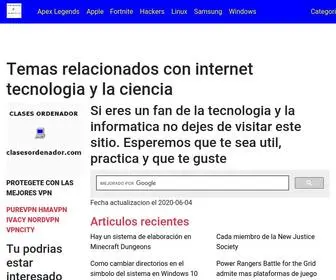 Clasesordenador.com(Articulos relacionados con el mundo de la tecnologia) Screenshot