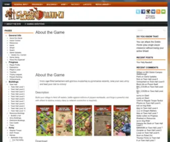Clash-Wiki.com(Clash of Clans Game Wiki) Screenshot