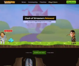 Clashofstreamer.com(Clash of Streamers) Screenshot