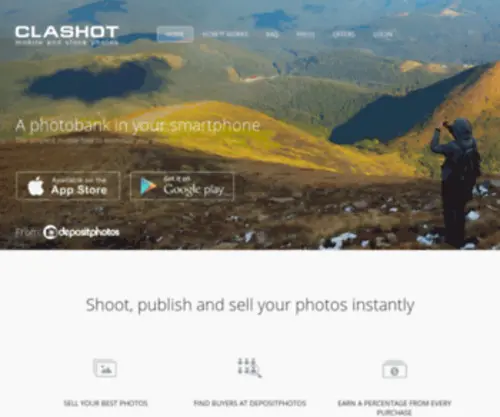 Clashot.com(Earn money taking photos with your phone) Screenshot