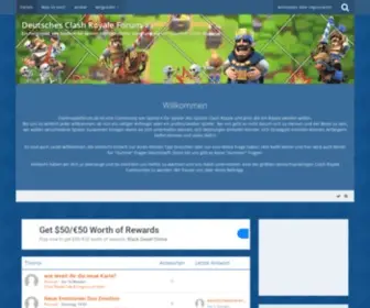 Clashroyaleforum.de(Ein Fanprojekt von Spielern für Spieler mit freundlicher Genehmigung von Supercell (Clash Royale)) Screenshot
