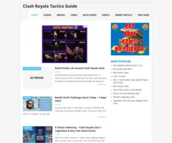 Clashroyaletactics.com(Tips, Tricks, and Strategy Guides) Screenshot