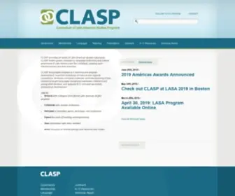 Claspprograms.org(Consortium of Latin American Studies Programs) Screenshot