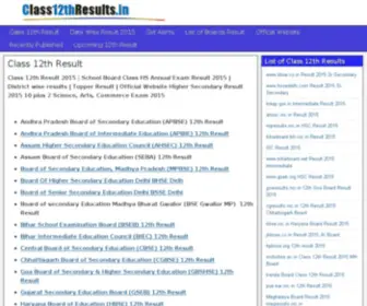 Class12Thresults.in(Class 12th Result 2015) Screenshot