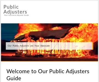 Classactionadjusters.com(Public Adjusters) Screenshot