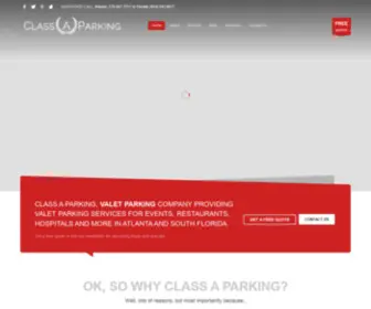 Classaparking.com(The #1 choice for Atlanta Valet Parking. Class A Parking) Screenshot