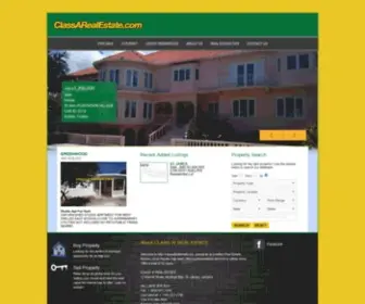 Classarealestate.co(CLASS 'A' REAL ESTATE) Screenshot