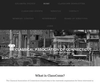 Classconn.org(Classical Association of Connecticut) Screenshot