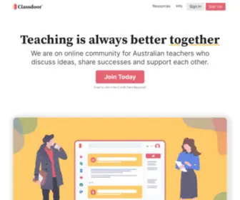 Classdoor.com.au(Community for Australian Teachers) Screenshot