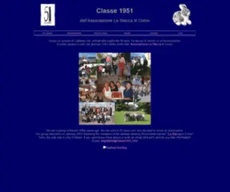 Classe1951.com(Il sito della Classe 1951 di Como) Screenshot