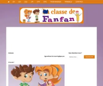 Classedefanfan.fr(Des centaines d'exercices gratuits) Screenshot