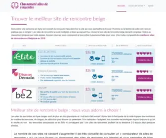 Classement-Sites-DE-Rencontre.be(Site de Rencontre Belge) Screenshot