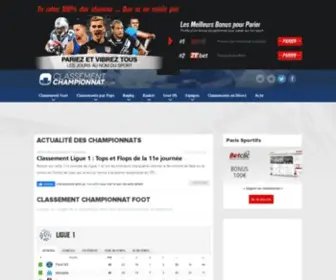Classementchampionnat.com(Classement championnat foot) Screenshot