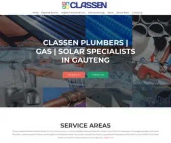 Classen.co.za(Classen Plumbers) Screenshot