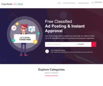 Classfiedsadssites.com(Classifieds site in india Seo title) Screenshot