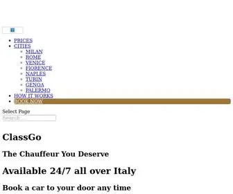 Classgo.com(Italy's best chauffeurs & private drivers (Ncc)) Screenshot