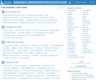 Classi4US.com(Offers free classifieds in United States. Find local ads in Real Estate) Screenshot