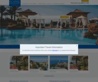 Classic-Collection.co.uk(Personalised Luxury Holidays from Classic Collection) Screenshot