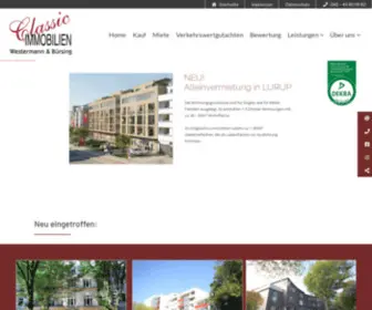 Classic-Immobilien.de(Classic Immobilien) Screenshot