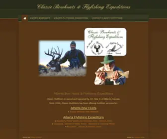 Classic-Outfitters.com(Canadian Bowhunting & Flyfishing Expeditions) Screenshot