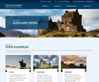 Classic-Scotland.com(Scotland Tours Archive) Screenshot