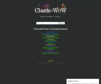 Classic-Wow.org(Die Classic DB zu World of Warcraft) Screenshot
