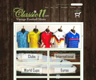 Classic11.com(Classic 11 Football Shirts) Screenshot